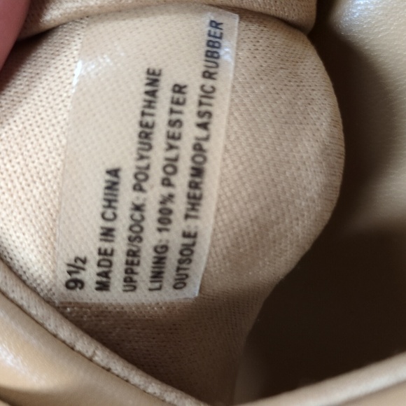 American Eagle Cross-Strap Block Heel Clog Tan Size 9.5 - Picture 13 of 14